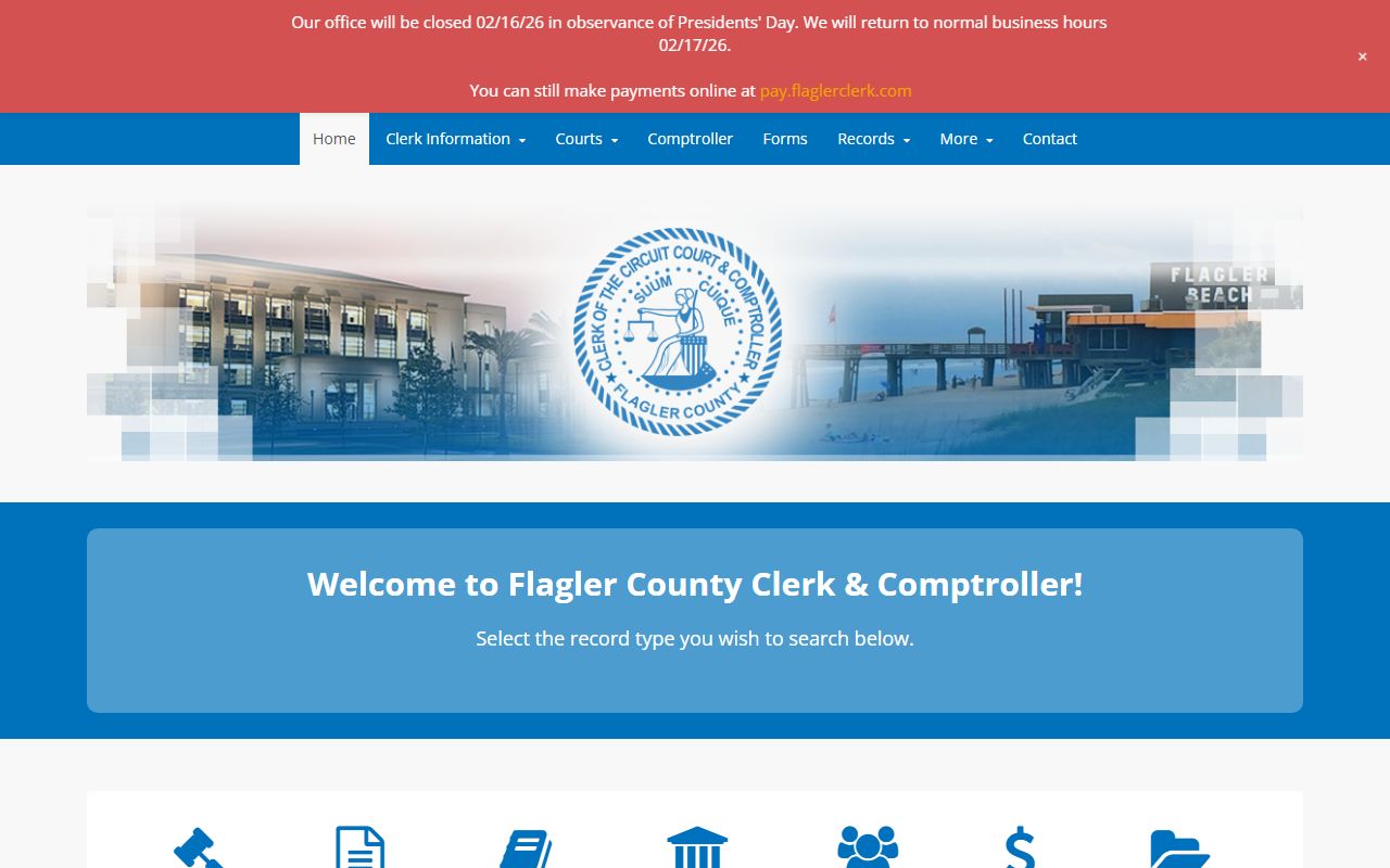 Flagler County DUI records source screenshot