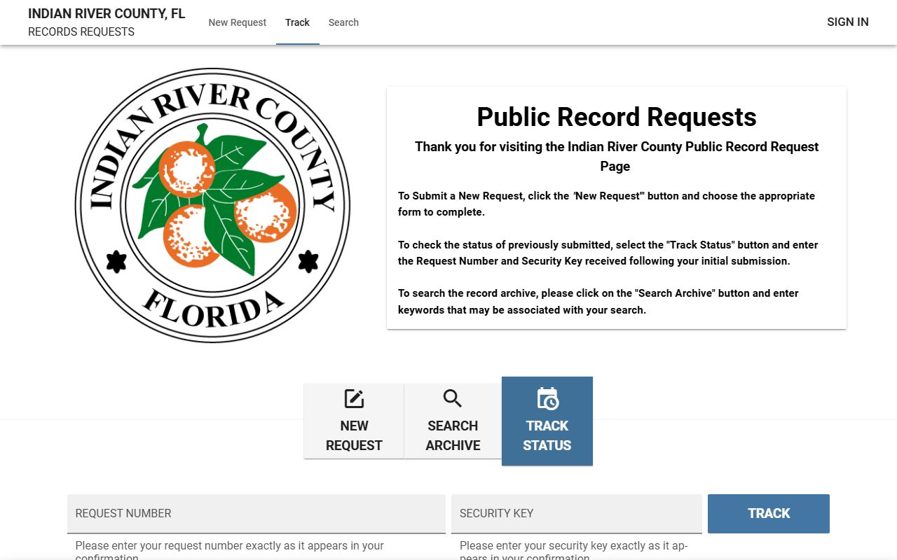 Indian River County DUI records source screenshot