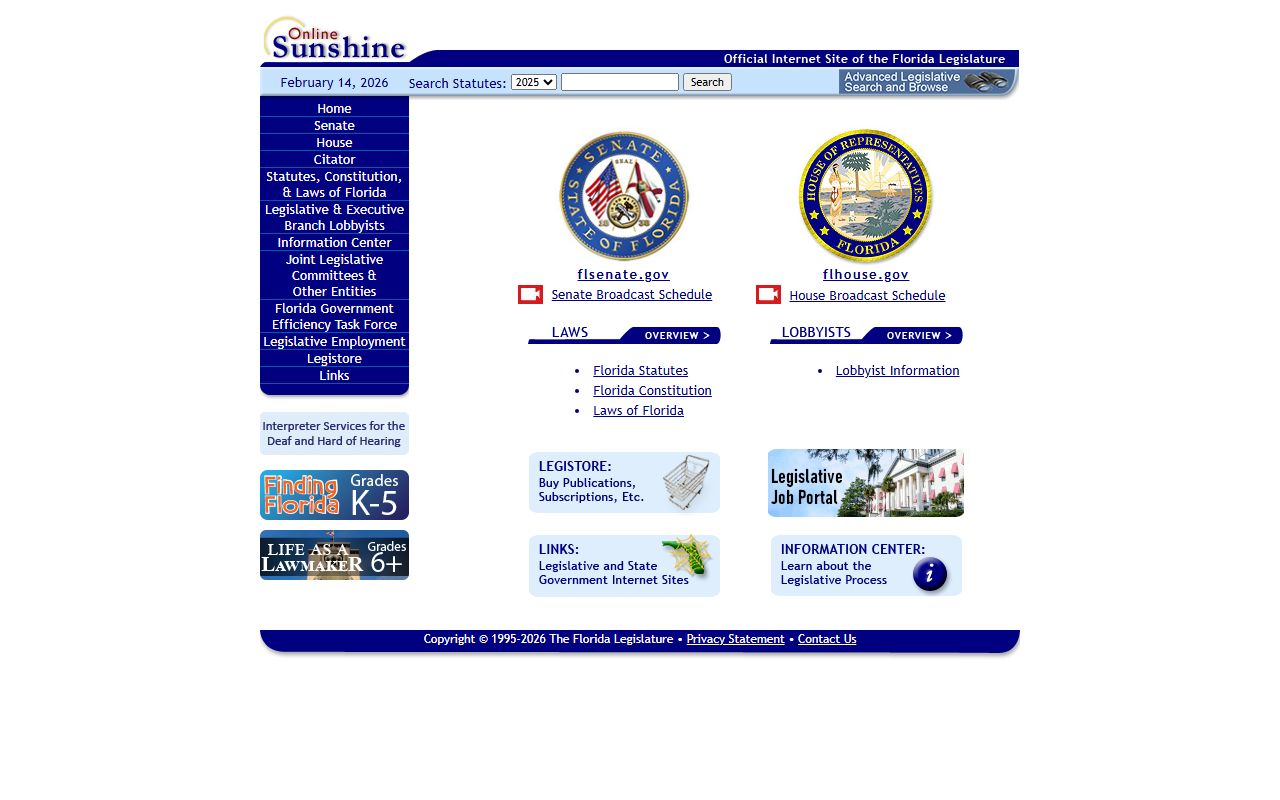 Florida DUI records source screenshot